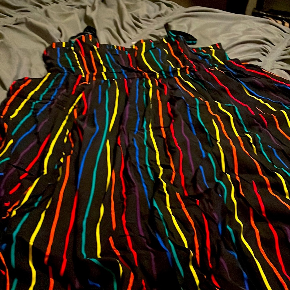 Torrid Midi Rainbow Dress